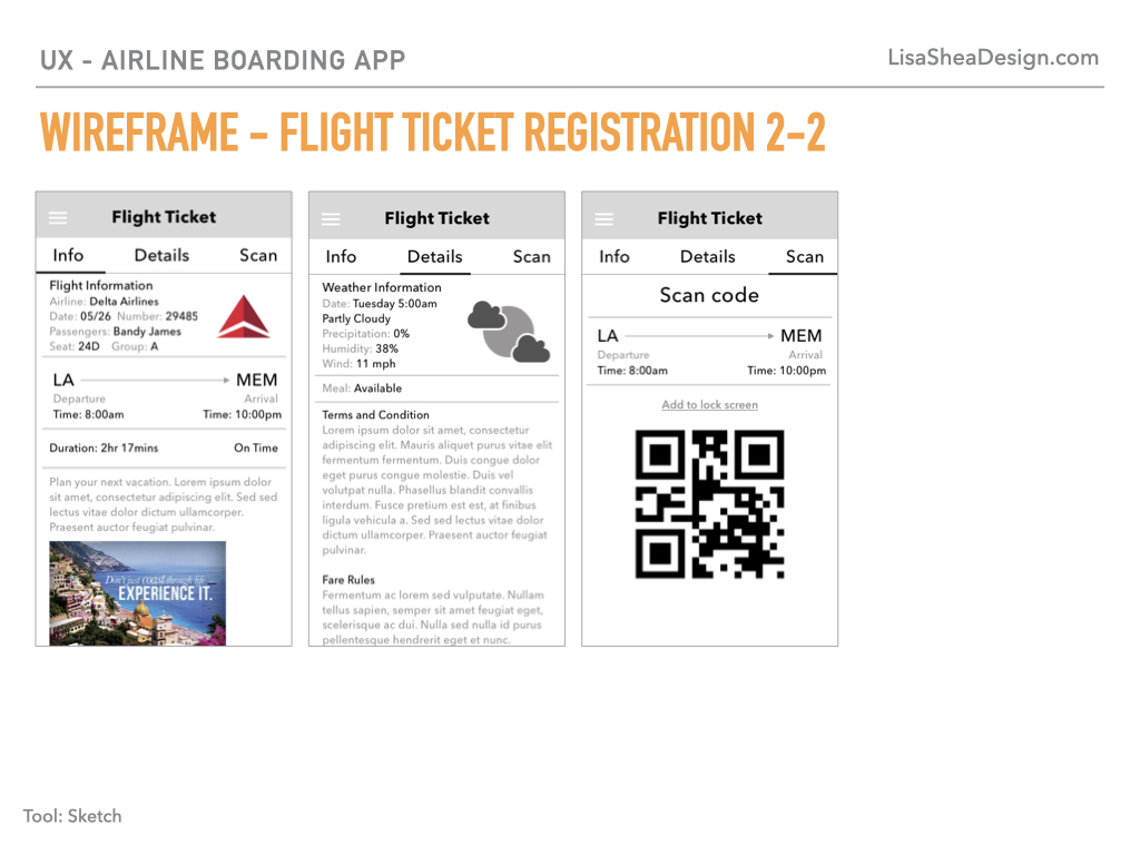 WIREFRAME - FLIGHT TICKET REGISTRATION 2-2